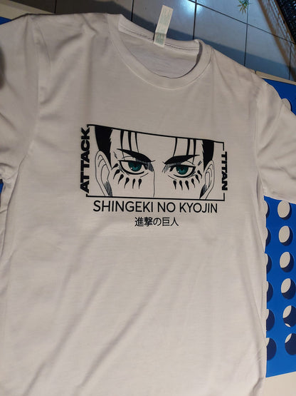 Playera Eren Jeager Shingeki No Kyojin - E-4LF Oficial Mty